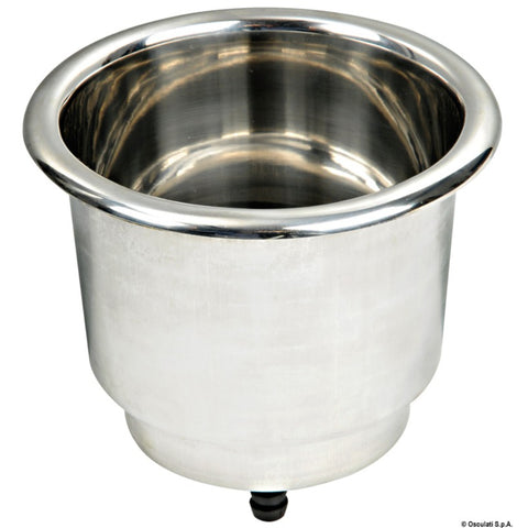 Osculati Stainless Steel Glass and Can Holder With Drain