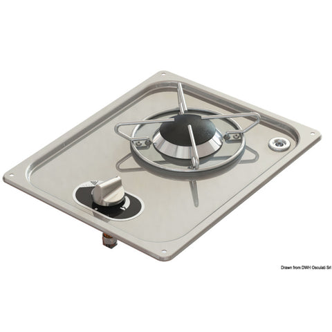 Osculati Recess Fit Stainless Steel Cooktop - 1 Burner