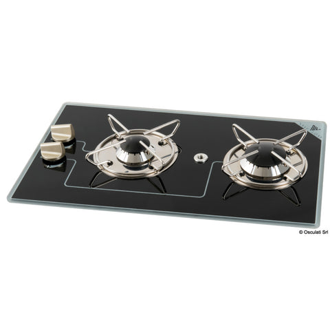 Osculati Gas Hob With Two Pyroceram Burners - 500 x 300mm