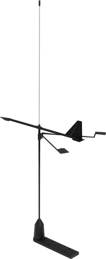 Shakespeare V-Tronix Hawk S/S Whip Wind Indicator 0.9m, Mast Bracket 20m