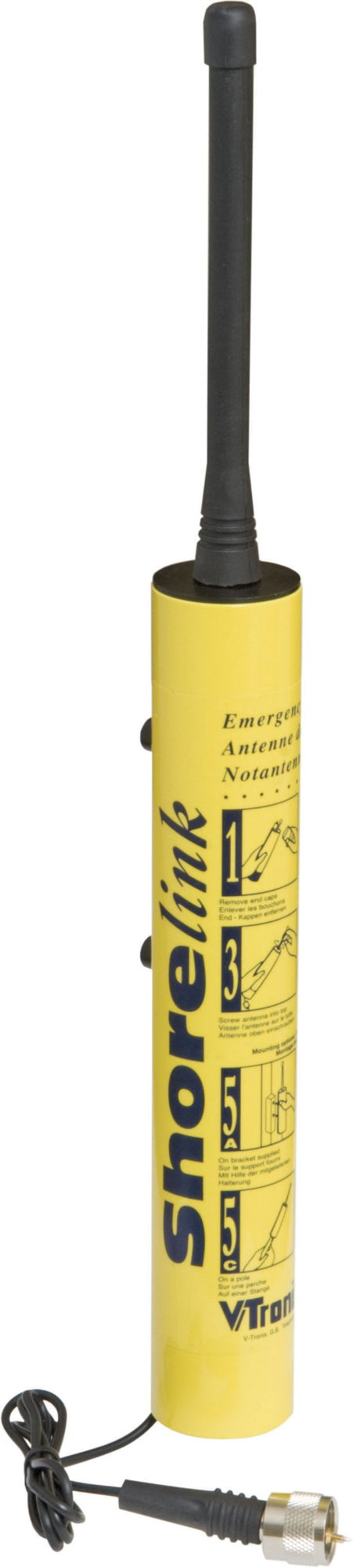 Shakespeare V-Tronix Shorelink Emergency Antenna 0.4m, 6m RG174