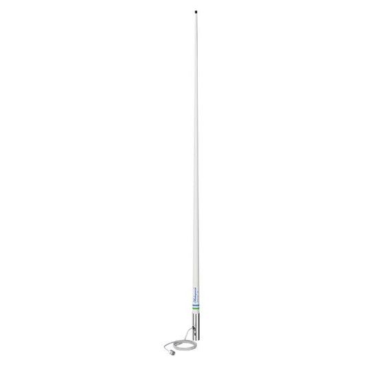 Shakespeare +Fibreglass VHF Antenna 1.2m, Chrome Ferrule, 4.5m RG58