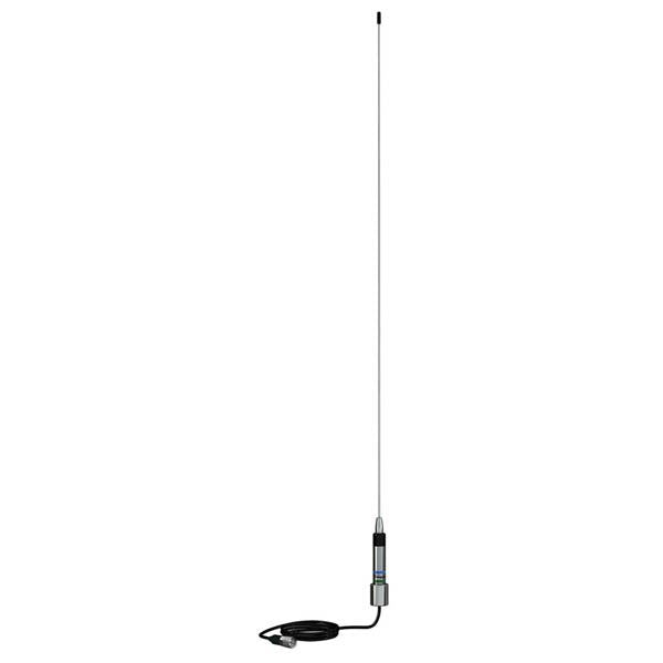 Shakespeare Skinny Mini S/S Whip AIS Antenna 0.9m 1"-14 Chrome 4.5m RG58