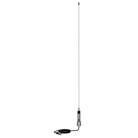 Shakespeare Skinny Mini S/S Whip AIS Antenna 0.9m 1"-14 Chrome 4.5m RG58