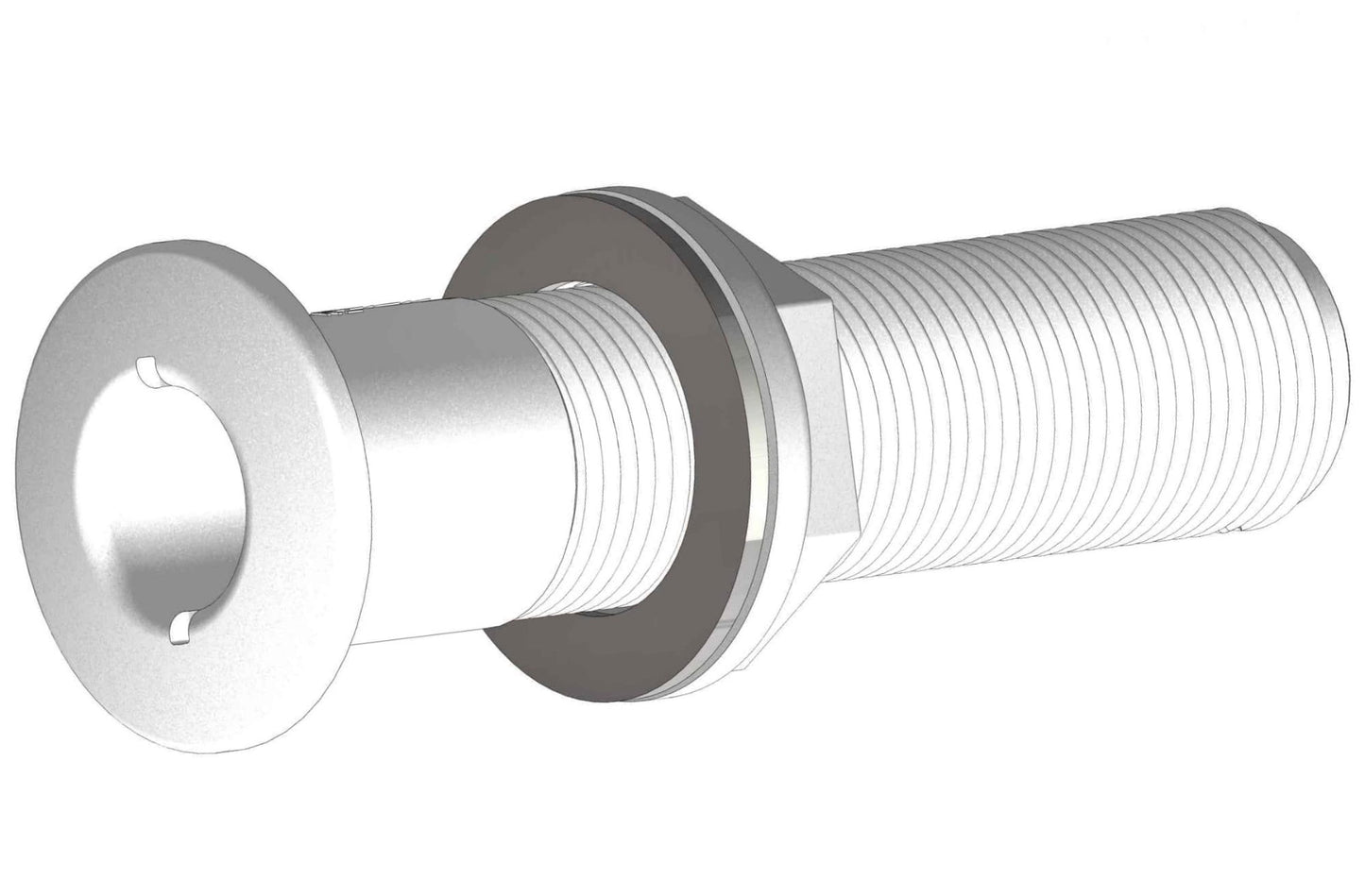 TruDesign Skin Fitting Domed Long 2" - BSP White