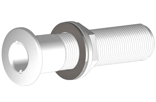 TruDesign Skin Fitting Domed Long 2" - BSP White