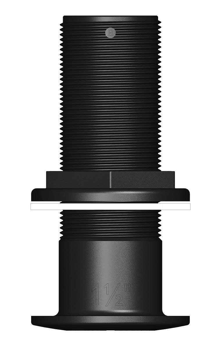 TruDesign Skin Fitting Long 1 ½" - 140m BSP Black