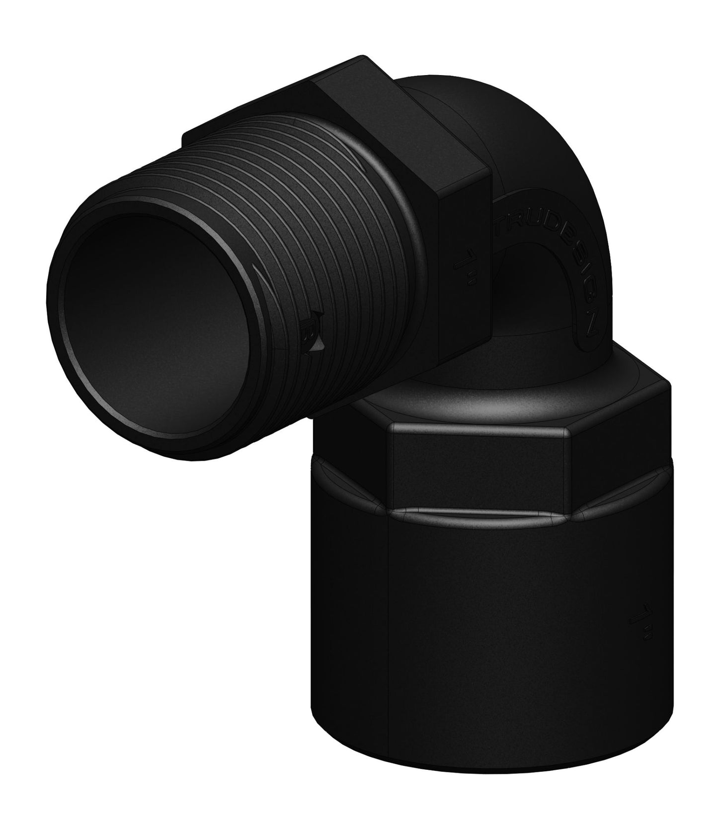 TruDesign 3” BSP Female 3" Male 90°