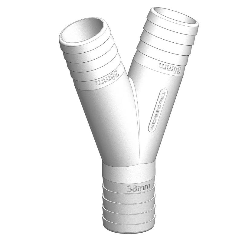 TruDesign Y Piece 38mm White