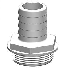 TruDesign Tank Fitting 25mm 1½” White