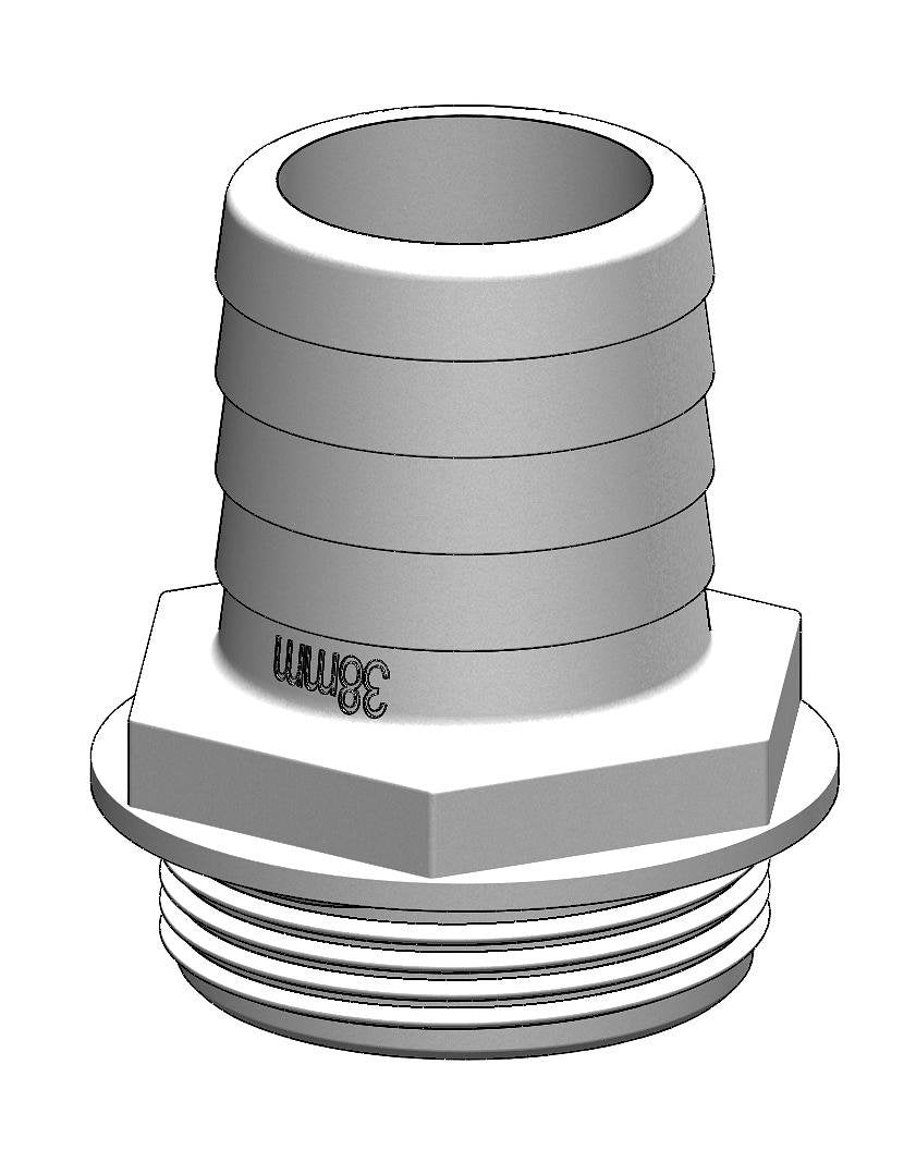 TruDesign Tank Fitting 38mm 1½” White
