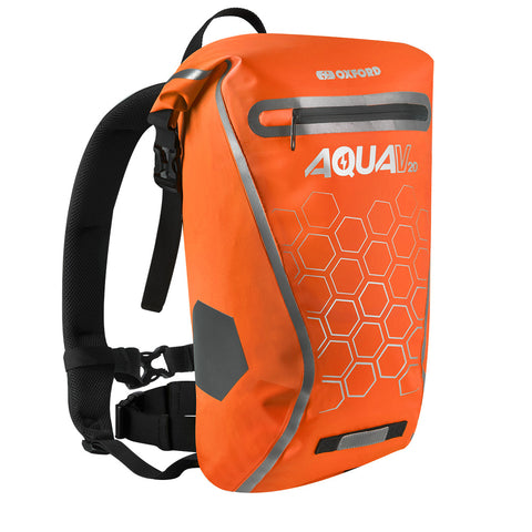 Oxford Aqua V20 Backpack - Orange Hexagons