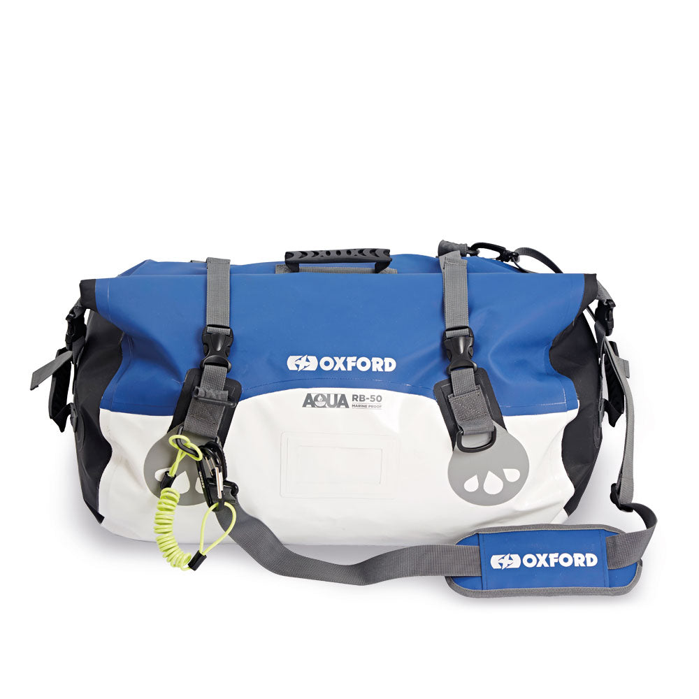 Oxford Aqua RB50 Roll Bag - Blue/White