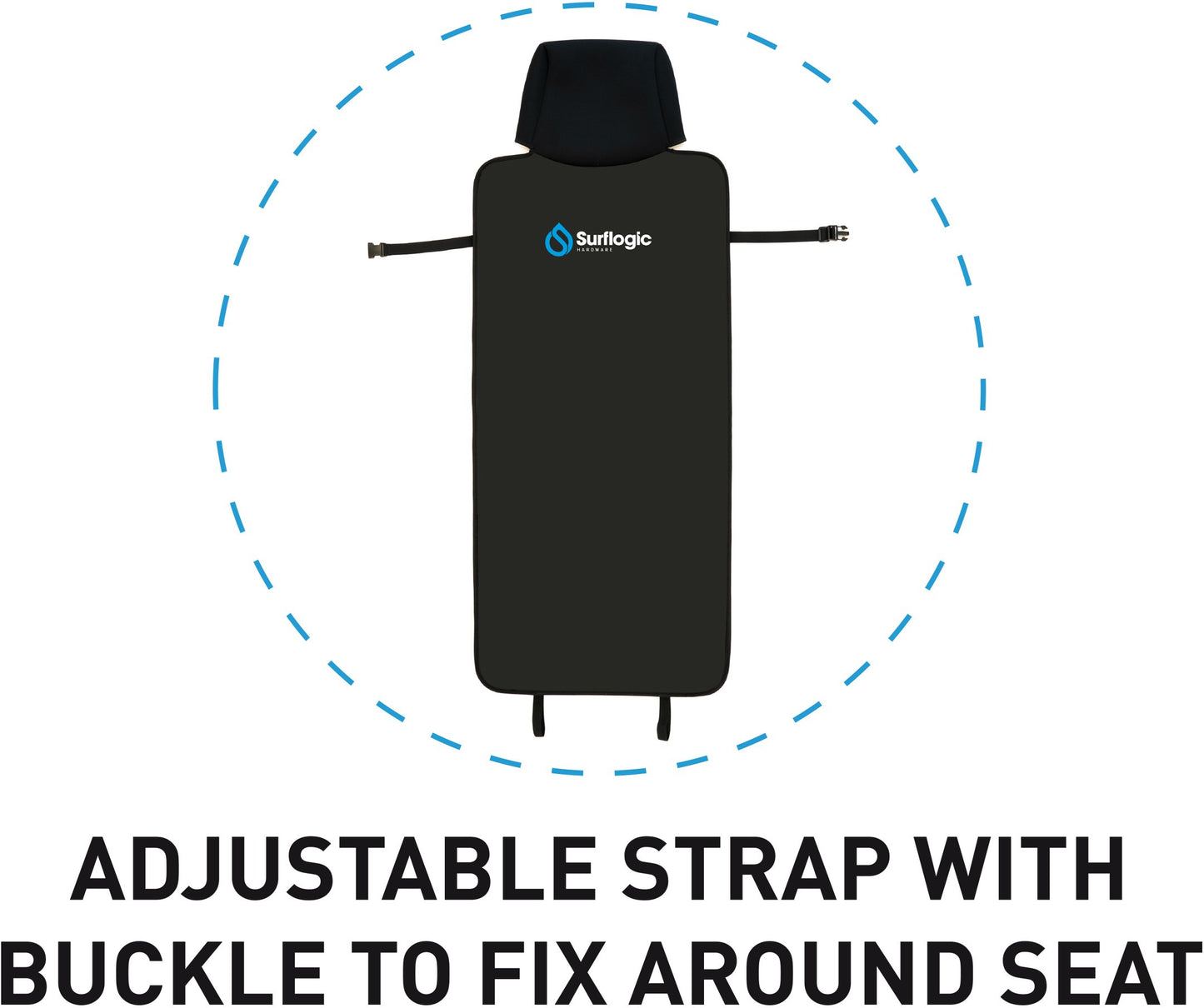 Surflogic Neoprene Single Car Seat Cover - waterworldsports.co.uk