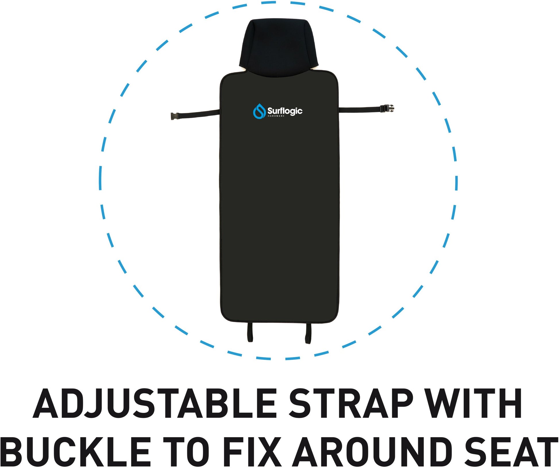 Surflogic Neoprene Single Car Seat Cover - waterworldsports.co.uk