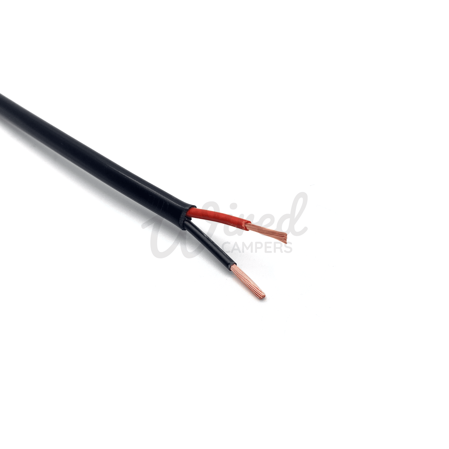 Wired Campers Twin Core Thin Wall 1.0mm² 16.5A Flat 12V Automotive Cable - 5M/10M/20M/30M