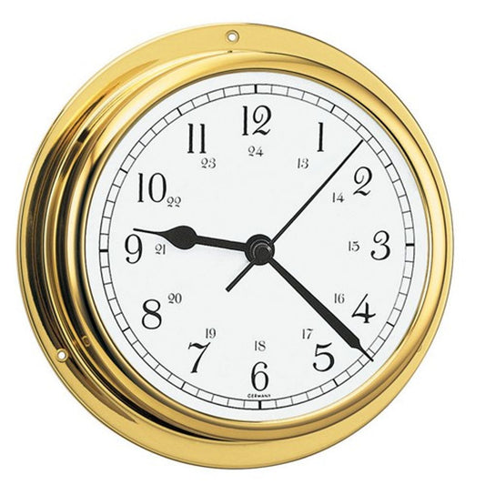 Barigo Clock in Brass 130mm Dial (155mm x 35mm) 6-08011