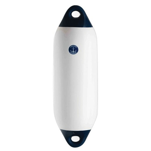 Anchor White Fender with Blue Ends (450mm x 130mm)