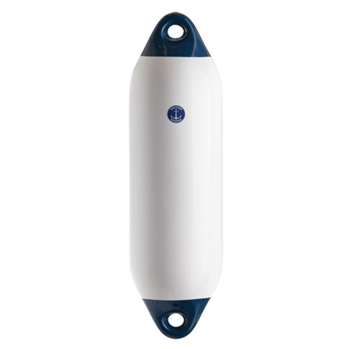 Anchor White Fender with Blue Ends (550mm x 150mm)