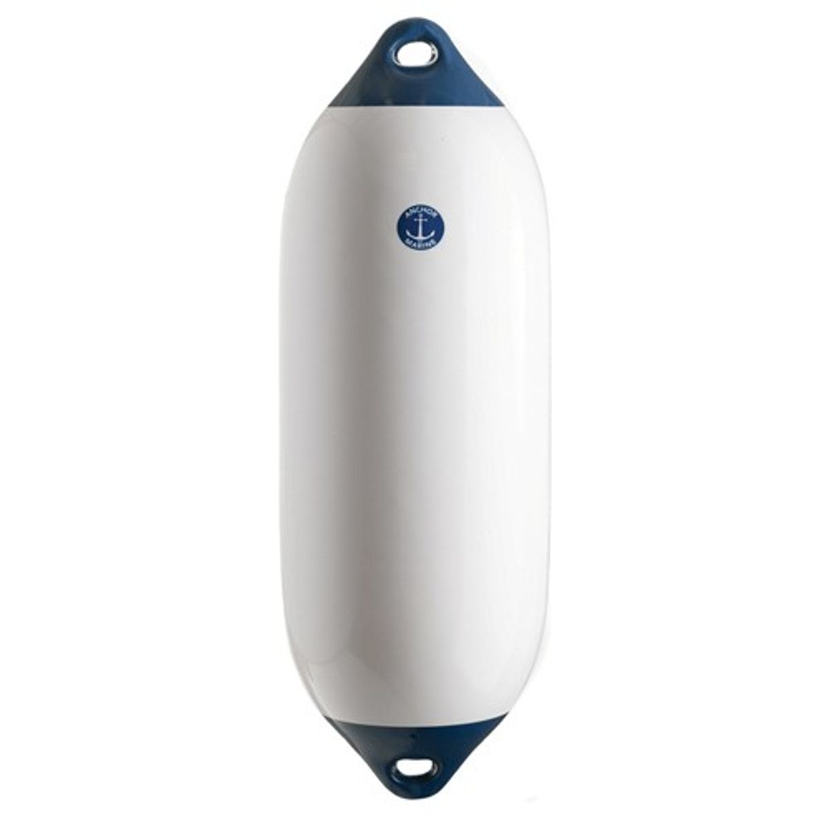 Anchor White Fender with Blue Ends (850mm x 270mm)