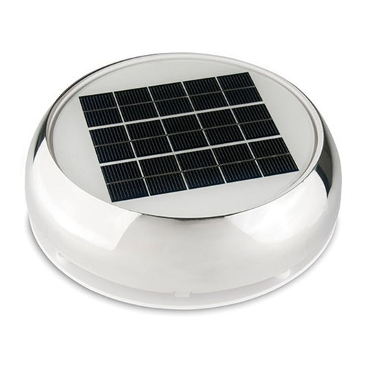 Marinco Nicro Day/Night Plus Solar Vent (4" / Stainless Steel) 6-11614