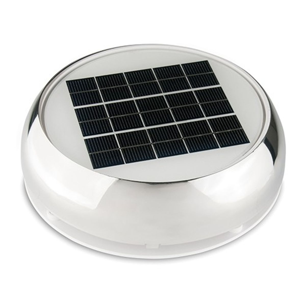 Marinco Nicro Day/Night Plus Solar Vent (3" / Stainless Steel) 6-11612
