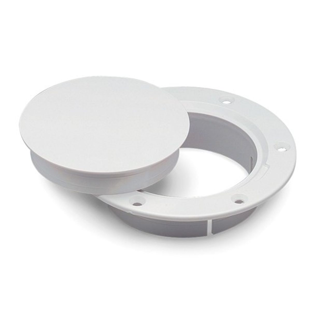 Marinco White Snap-In Deck Plate (3")