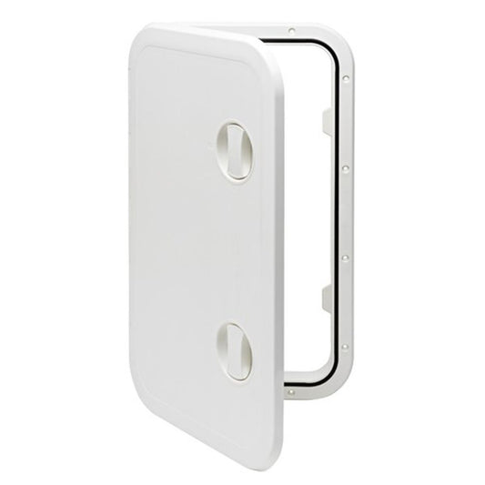 Can White Plastic Inspection Hatch with Removable Hinge (357 x 606mm)