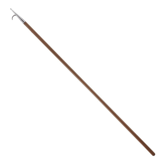 Trem Wooden Barge Pole with Chrome Hook (2.1 Metres)