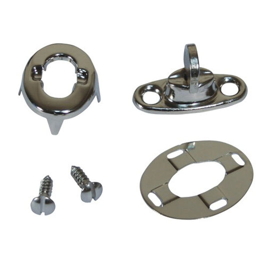 AG Turn Button Kit Screwfix/Fabric 6mm Nickel Plated (5 Sets)