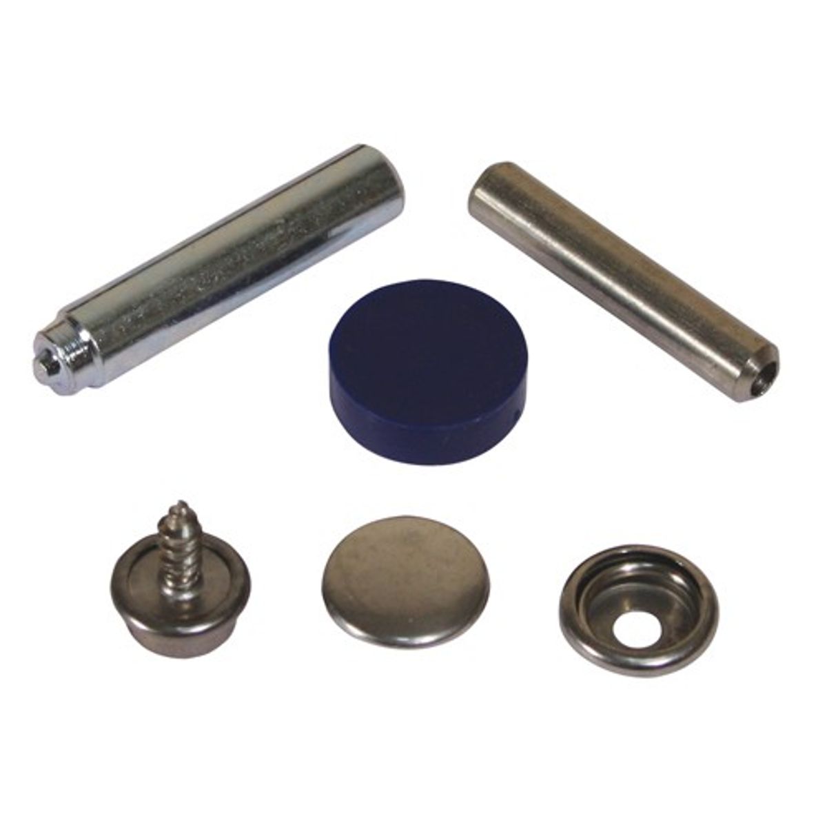 AG Press Stud Kit Fabric/Wood Stainless Steel 16mm (10 Sets)