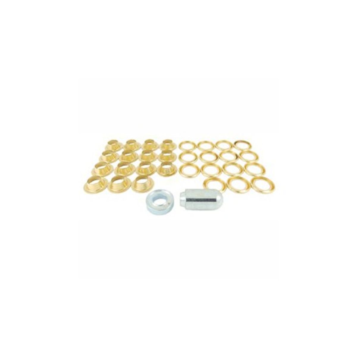 AG Eyelet Kit with Tools in Brass 1/2" ID (15 Sets)