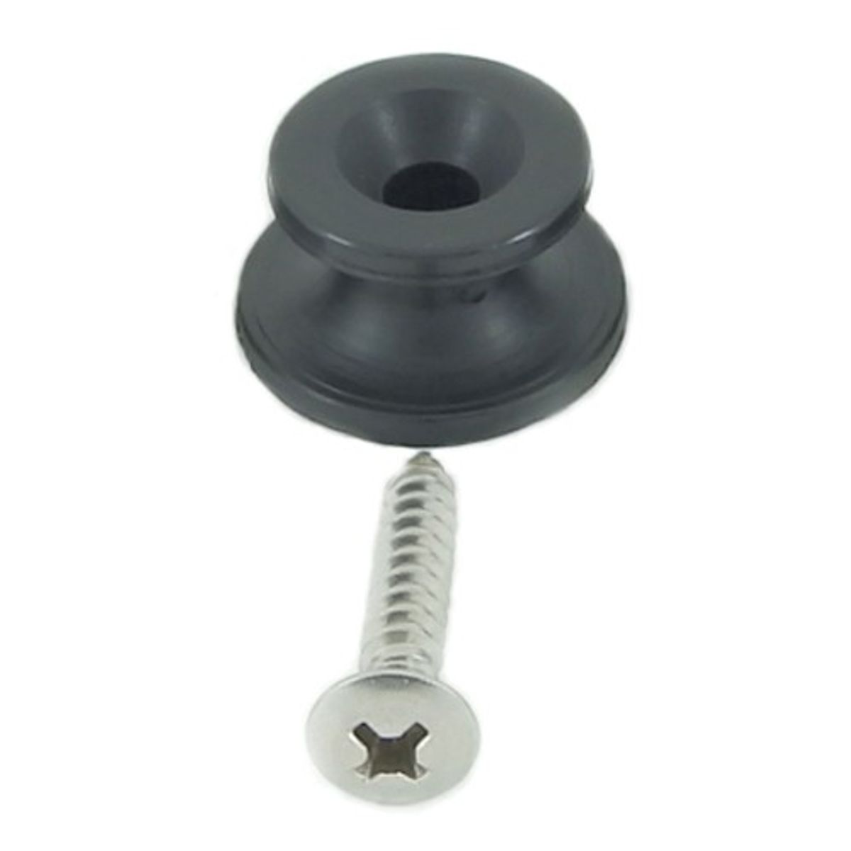 AG Plastic Button Kit Black with Stainless Steel Screws (4 Sets)