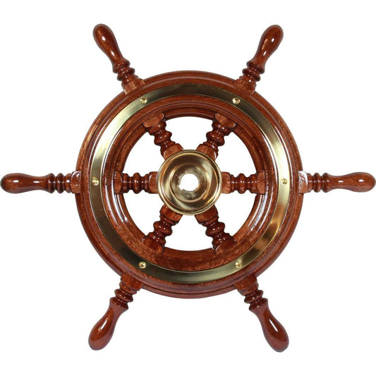 Osculati Wooden Spoked Steering Wheel (370mm) 610114