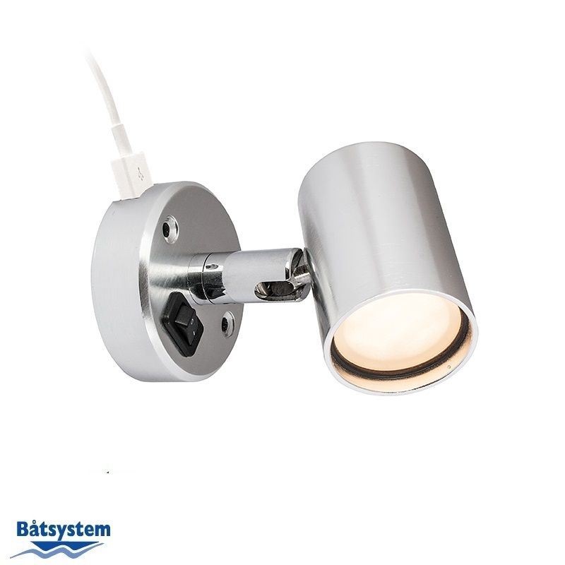 Bat Systems BatSystem Cabin light Tube D1 SMD LED, Aluminum USB socket