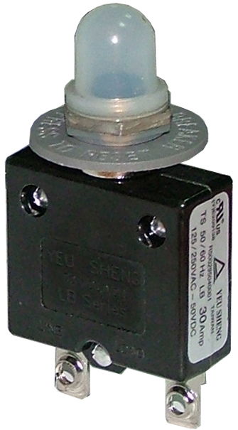 South Pacific Circuit breaker 30 amp(manual reset with cap) - CB-001-30