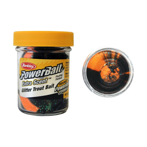 Berkley Powerbait Select Glitter Trout Bait - Black/Orange