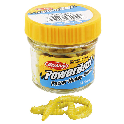 Berkley Powerbait Honey Worms - Yellowscales