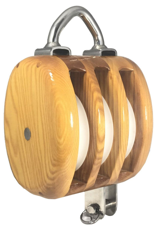 Triple Ash Block with Bow & Becket 10-12mm (12N3+)