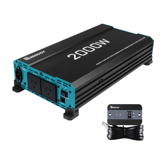 Renogy Pure Sine Wave Inverter With transfer Switch - 12V 2000W