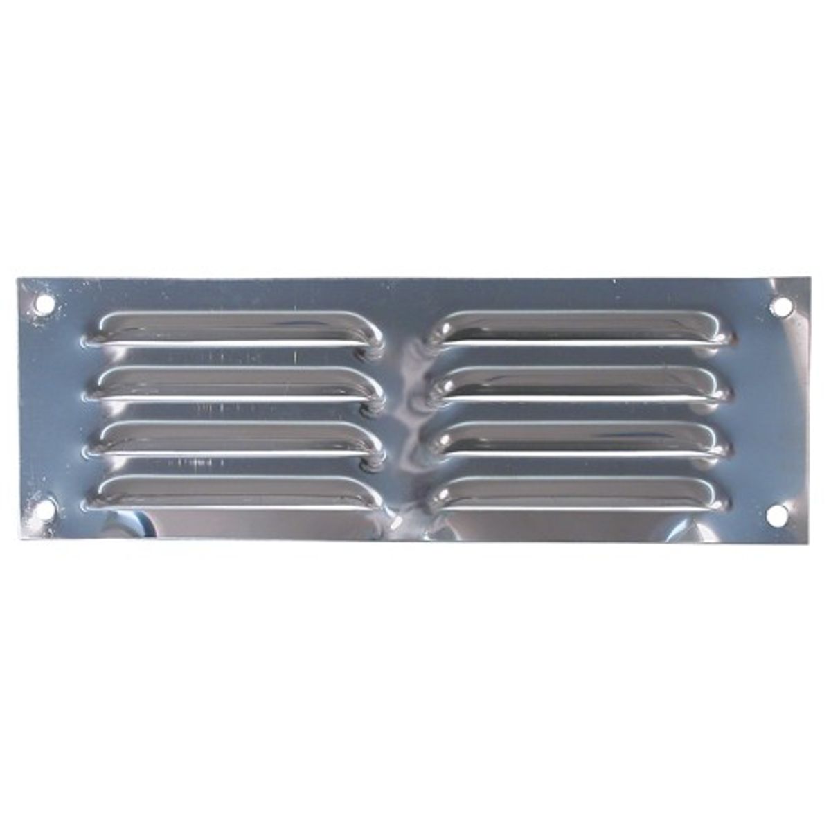 AG Hooded Louvre Vent Polished 430 Stainless Steel (9" x 3") 7-30061