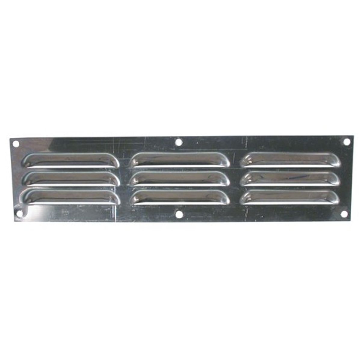 AG Hooded Louvre Vent Polished 430 Stainless Steel (12" x 3") 7-30062