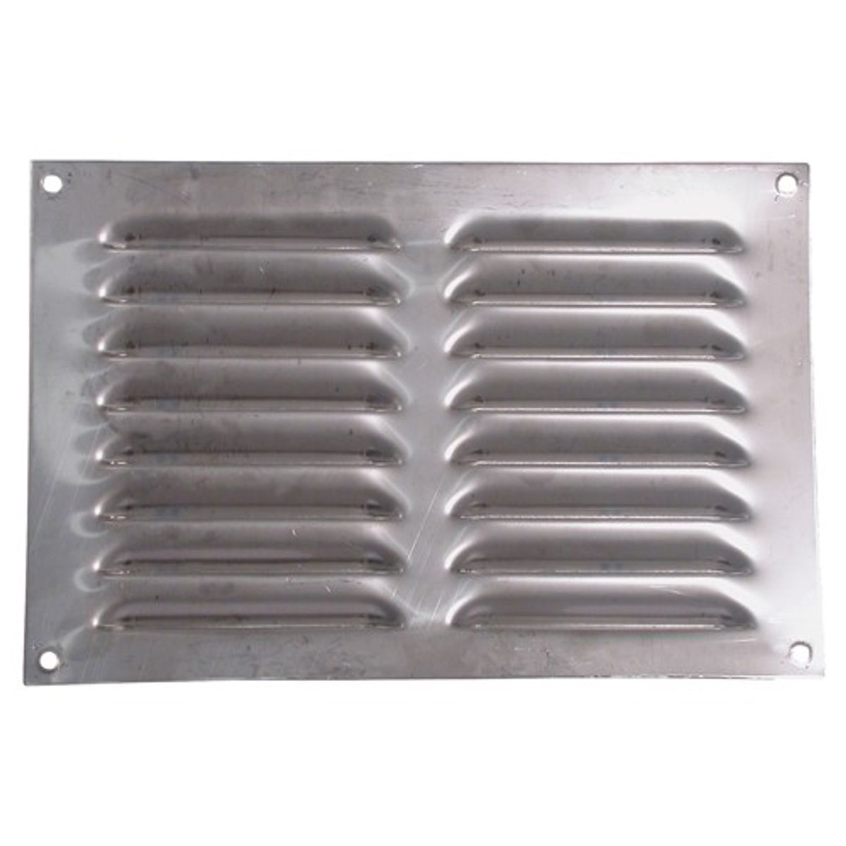 AG Hooded Louvre Vent Polished 430 Stainless Steel (9" x 6") 7-30065