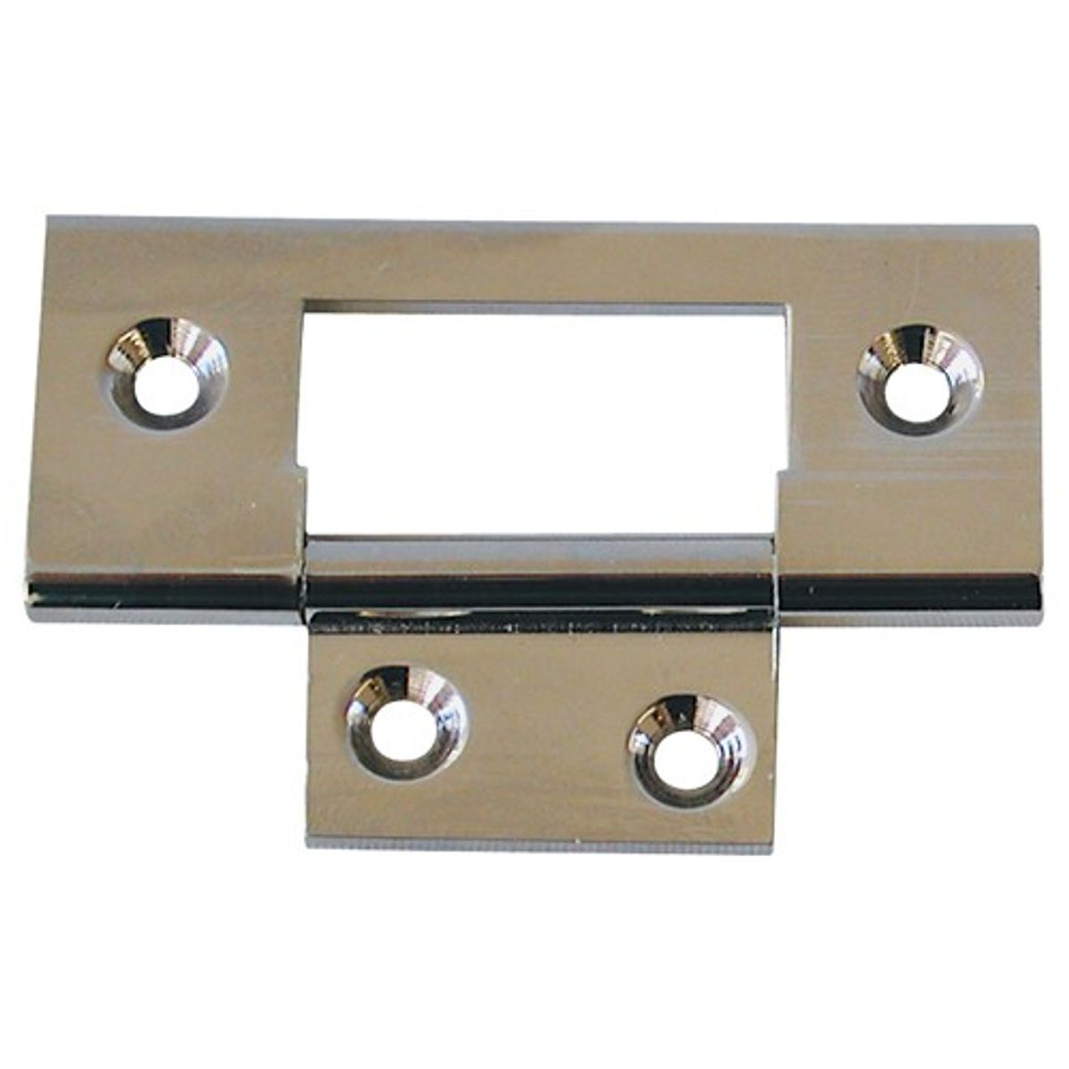 AG Chrome Plated Brass Flush Hinge (2" x 3/4") 7-32336