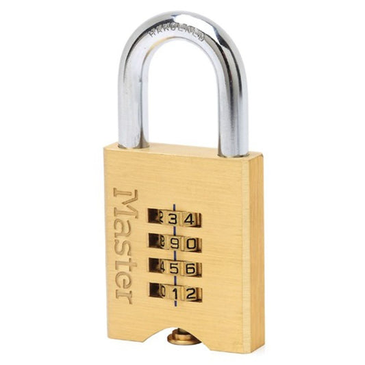 Masterlock Combination Padlock in Brass 50mm 7-39024