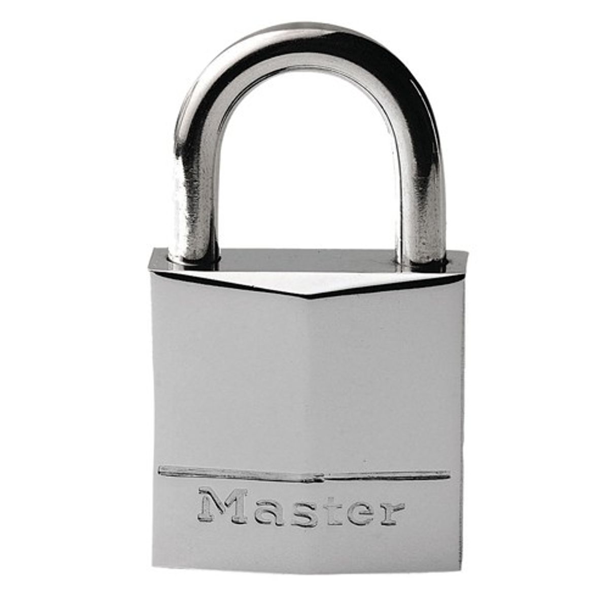 Masterlock Nickel Brass Padlock with Stainless Steel Shackle 30mm 7-39028