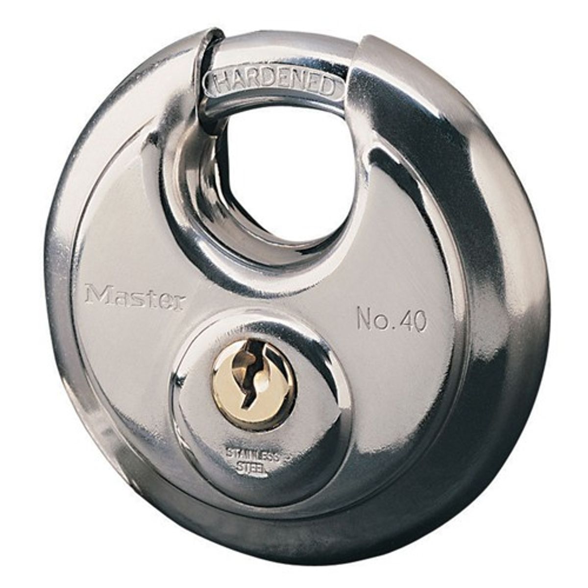 Masterlock Padlock in Stainless Steel with Steel Shackle (70mm) 7-39036