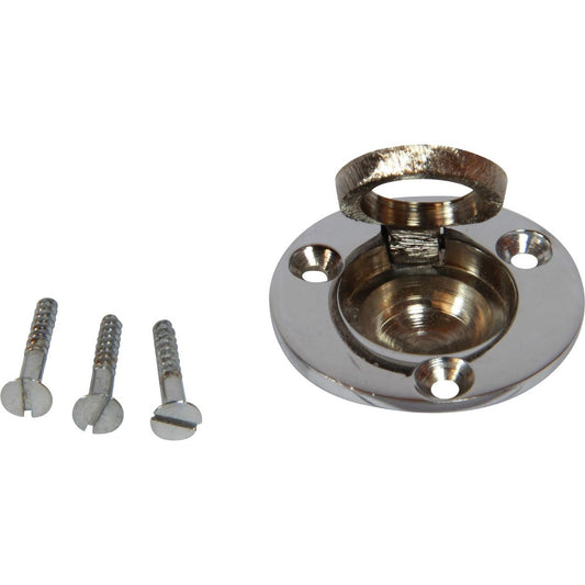 Chrome Plated Brass Round Ring Pull (38mm Diameter) 7-76005