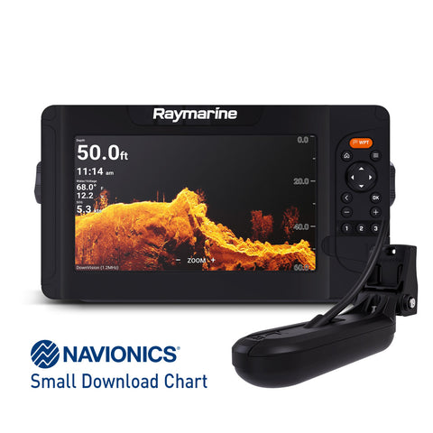 Raymarine Element 9HV HV-100 Transducer & Navionics+ Small Chart