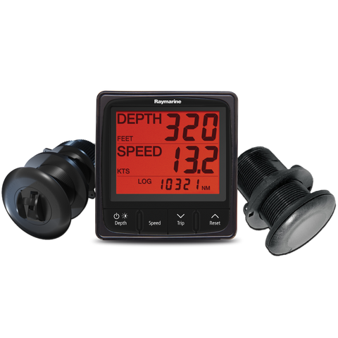 Raymarine i50 Tridata Pack Speed Temp Depth with Thru hull Transducers